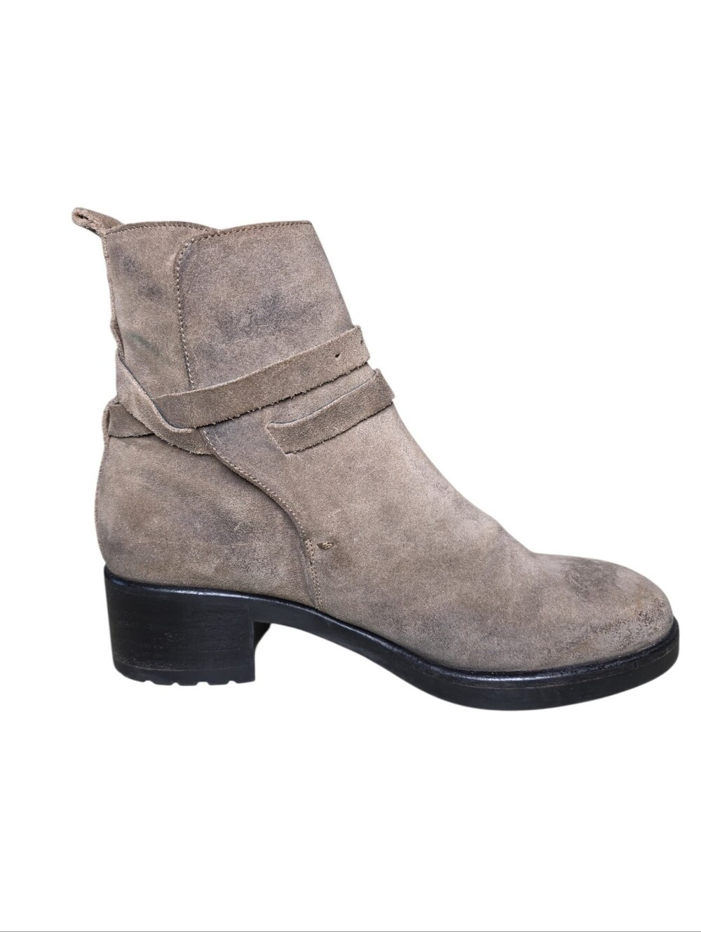 Diesel distressed grey suede ankle boots, Missing Size , By Measurement 8.